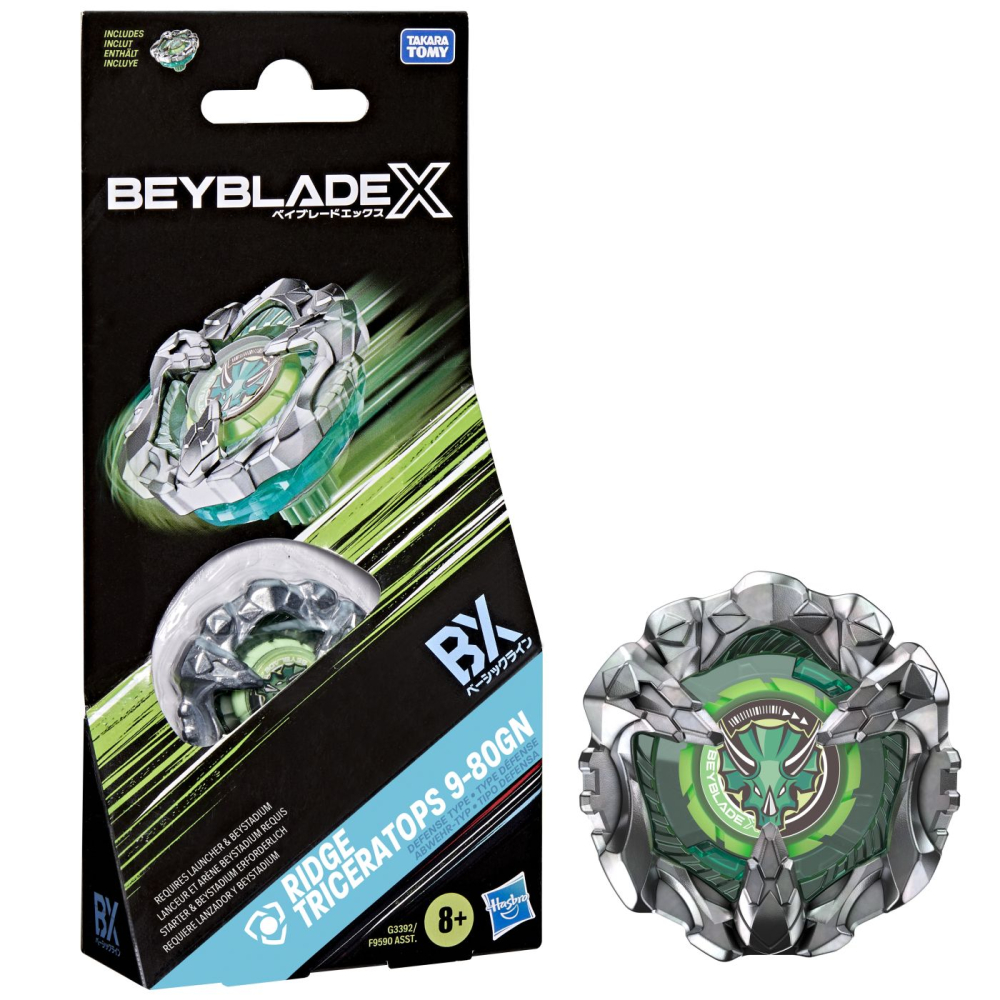 BEYBLADE X LET IT RIP SPIRALA RIDGE TRICERATOPS 9-80GN [6]