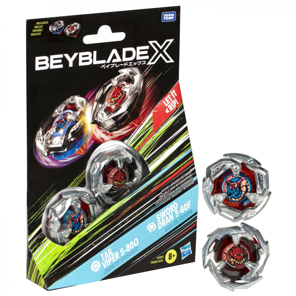 BEYBLADE X PACHET DUO TAIL VIPER 5-800 SI SWORD DRAN 3-60F [3]