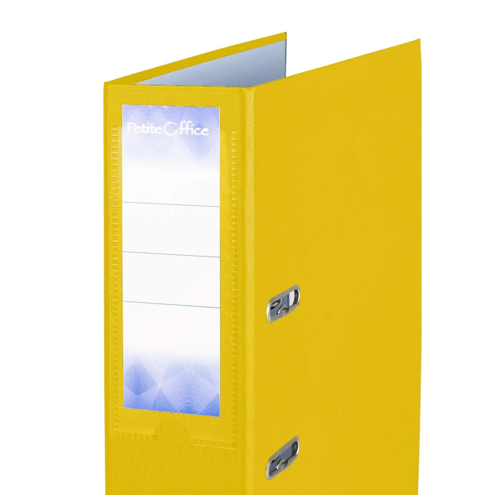 Biblioraft plastifiat PP 75mm yellow – biblioraft A4 pentru arhivare documente [3]