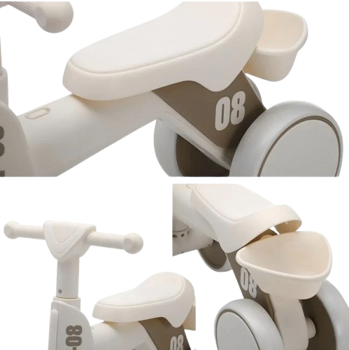 Bicicleta de echilibru pentru copii cu 4 roti, sunet si lumini, 18-36 luni [6]