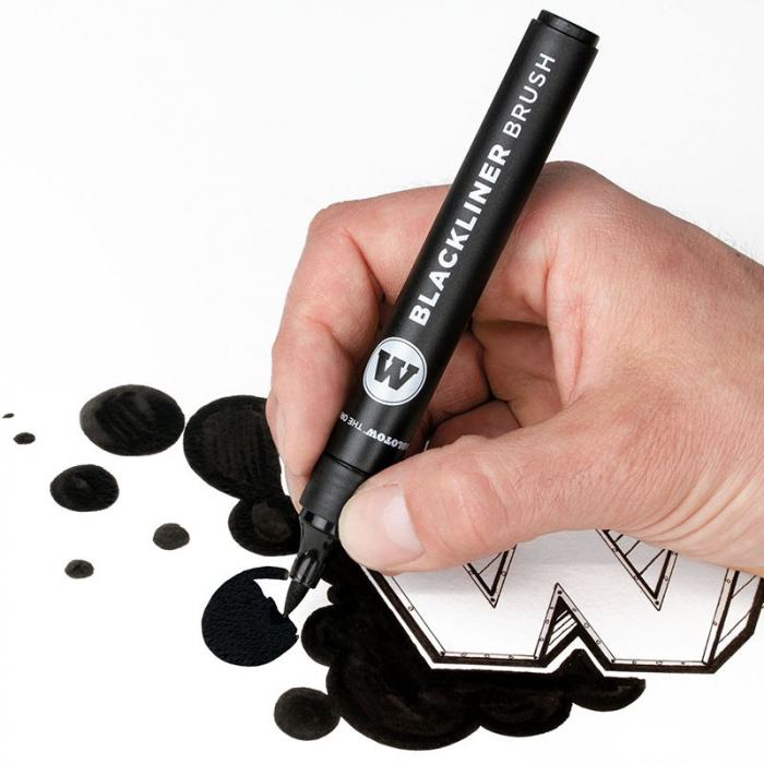 Blackliner Brush,varf tip pensula,negru [2]