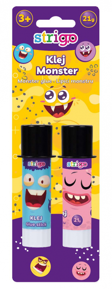 Blister lipici pentru copii seria Monster, bucati set,15 grame