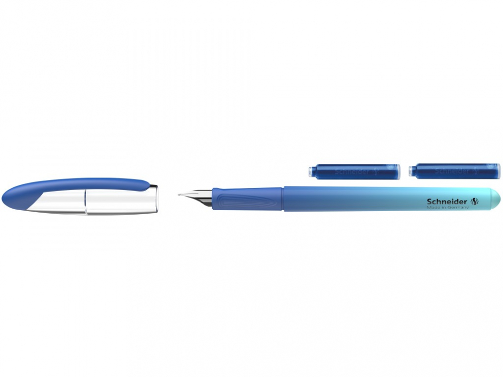 Blister Stilou Schneider Voyage cu 2 rezerve cerneala, blue [2]