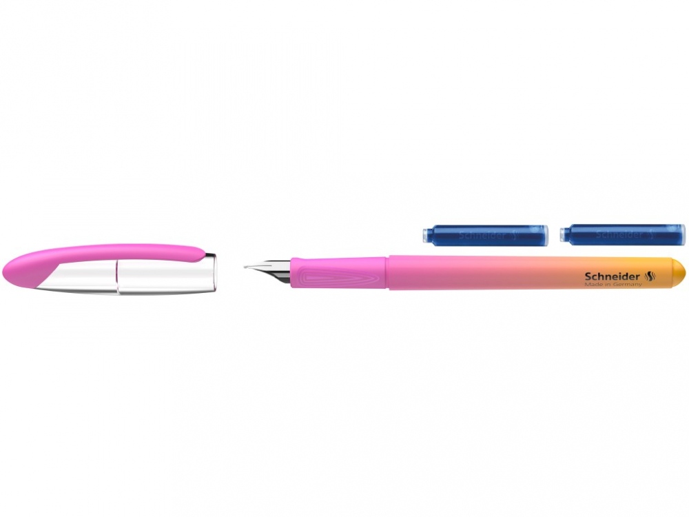 Blister Stilou Schneider Voyage cu 2 rezerve cerneala,roz [2]