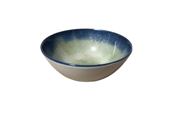 Bol pentru supa si ciorba, ceramica, albastru, model Lago,16 cm [2]