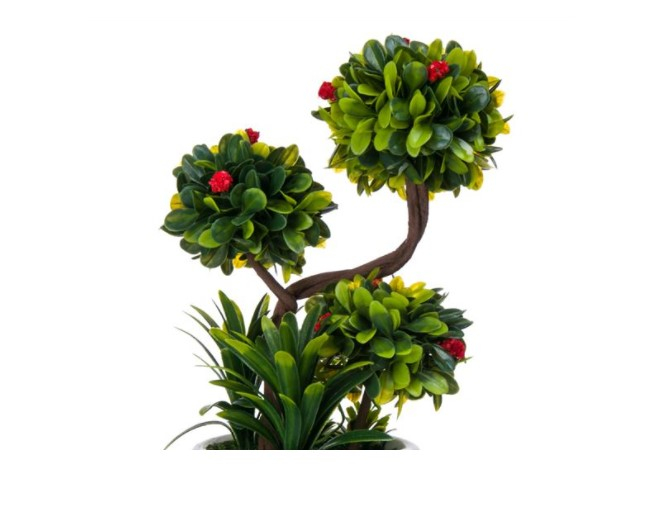 Bonsai artificial cu flori in ghiveci [2]