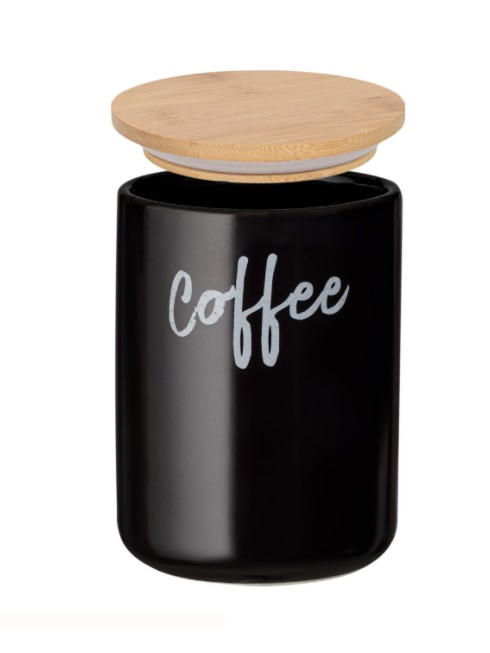 Borcan din ceramica cu capac din Bambus pentru cafea [2]