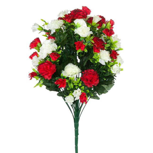 Buchet decorativ artificial cu flori colorate,plastic,46 cm