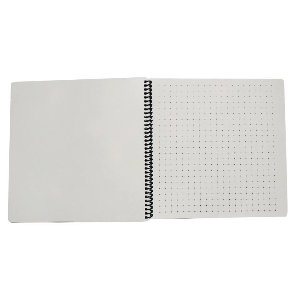 Caiet cu spirala cu 6 planse reutilizabile,model Sa invatam elementele grafice, 23x23 cm [4]