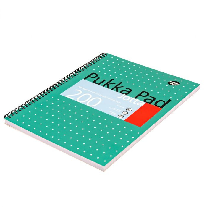 Caiet cu Spirală Pukka Pad Metallic Jotta A4, 200 Pagini Dictando, Hârtie 80g, Coperți Cartonate [3]