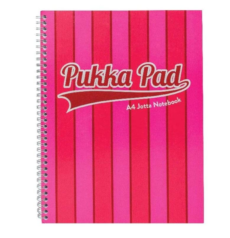 Caiet cu Spirala Pukka Pad Vogue A4, 200 Pagini Dictando, Roz