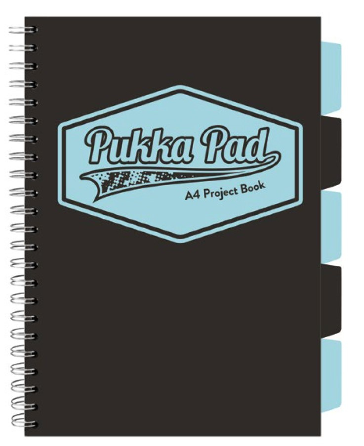 Caiet cu Spirala si Separatoare Pukka Pad Project Book A4, Matematica, 200 Pagini, Hartie 80g