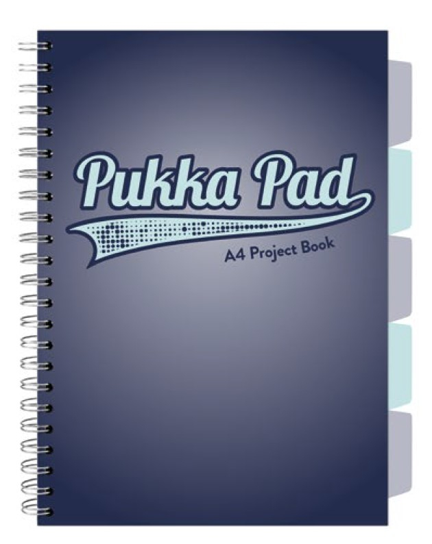 Caiet cu Spirala si Separatoare Pukka Pad Project Book A4, Matematica, 200 Pagini, Hartie 80g