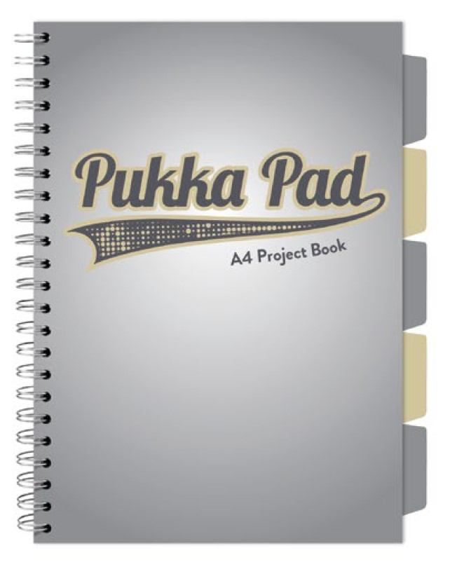 Caiet cu Spirala si Separatoare Pukka Pad Project Book A4, Matematica, 200 Pagini, Hartie 80g