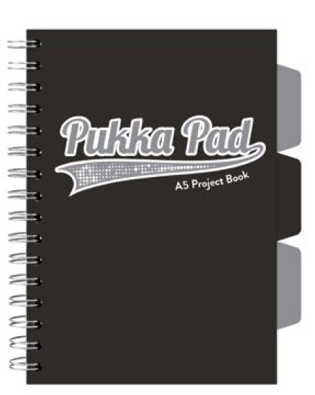 Caiet cu Spirala si Separatoare Pukka Pad Project Book A5, Matematica, 200 Pagini, Hartie 80g