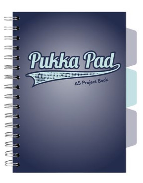 Caiet cu Spirala si Separatoare Pukka Pad Project Book A5, Matematica, 200 Pagini, Hartie 80g
