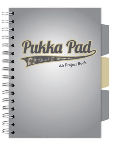 Caiet cu Spirala si Separatoare Pukka Pad Project Book A5, Matematica, 200 Pagini, Hartie 80g