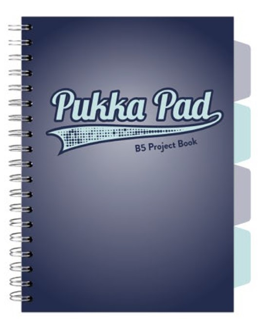 Caiet cu Spirala si Separatoare Pukka Pad Project Book B5, Matematica, 200 Pagini, Hartie 80g