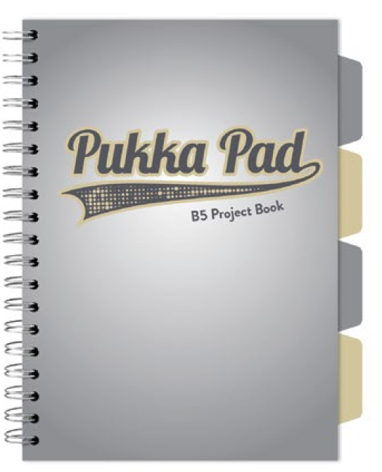 Caiet cu Spirala si Separatoare Pukka Pad Project Book B5, Matematica, 200 Pagini, Hartie 80g