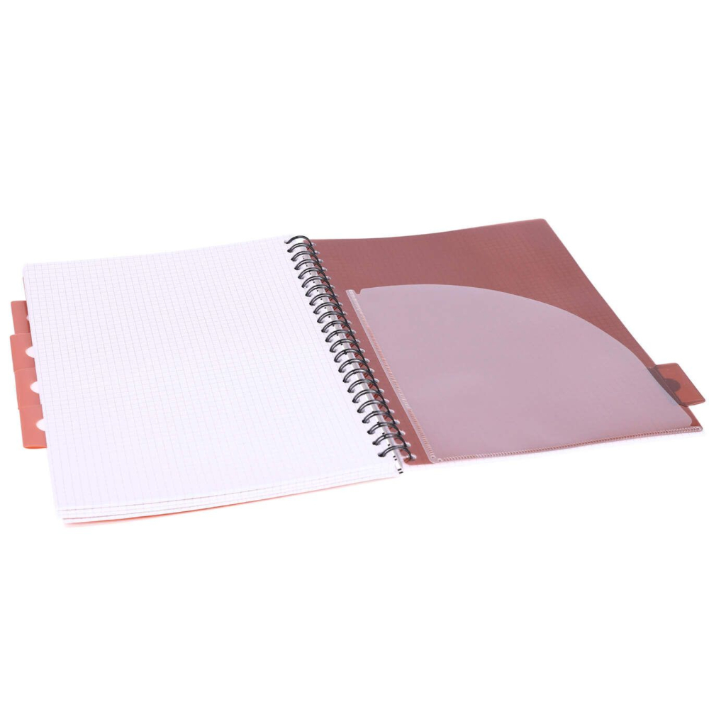 Caiet cu Spirală și Separatoare Strigo Pads Project Book Floral A4, Matematică, Crem [4]