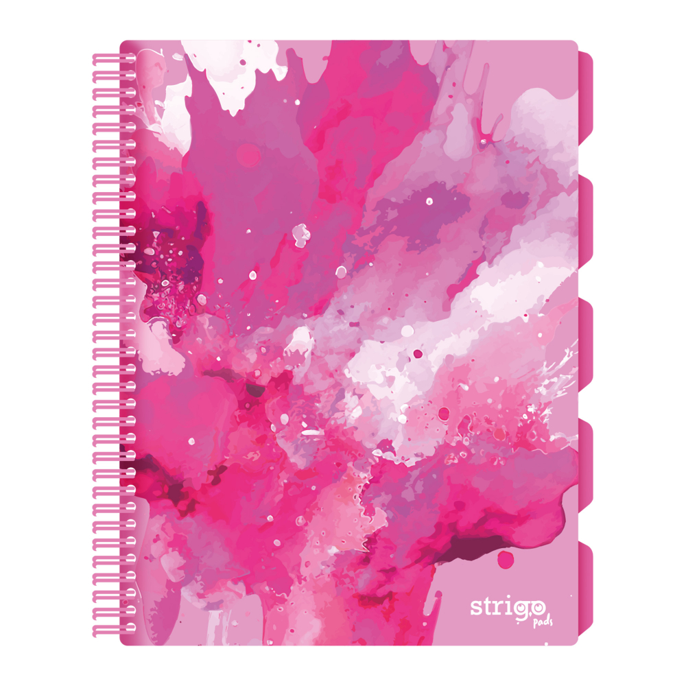 Caiet cu Spirala si Separatoare Strigo Pads Project Book Fusion A4, Matematica