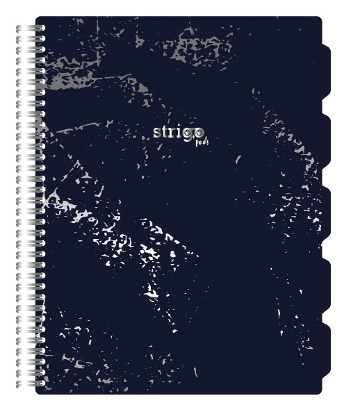 Caiet cu Spirala si Separatoare Strigo Pads Project Book Marmorat A4, Matematica