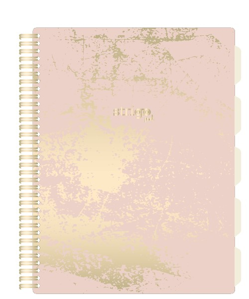 Caiet cu Spirala si Separatoare Strigo Pads Project Book Marmorat A4, Matematica