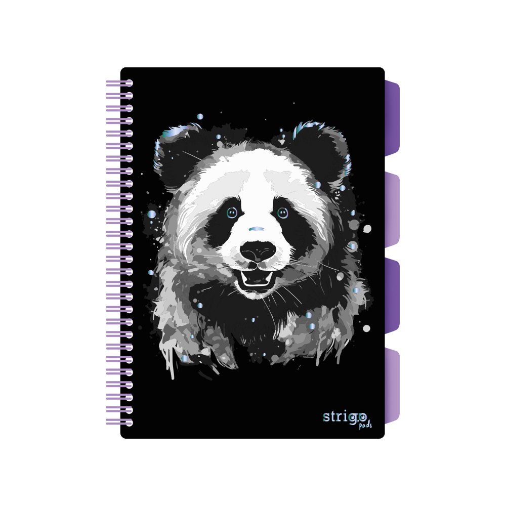 Caiet cu Spirala si Separatoare Strigo Pads Project Book PANDA B5, Matematica