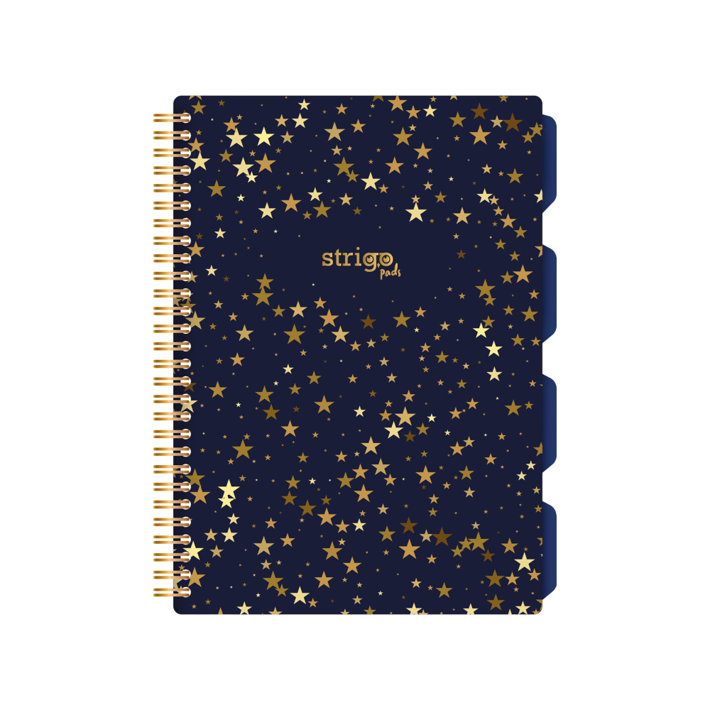 Caiet cu Spirala si Separatoare Strigo Pads Project Book Stars B5, Matematica