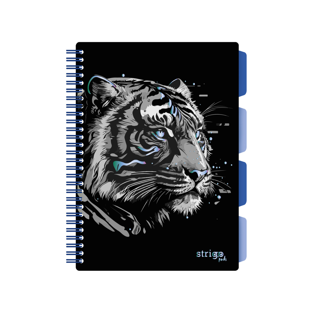 Caiet cu Spirala si Separatoare Strigo Pads Project Book TIGRU B5, Matematica