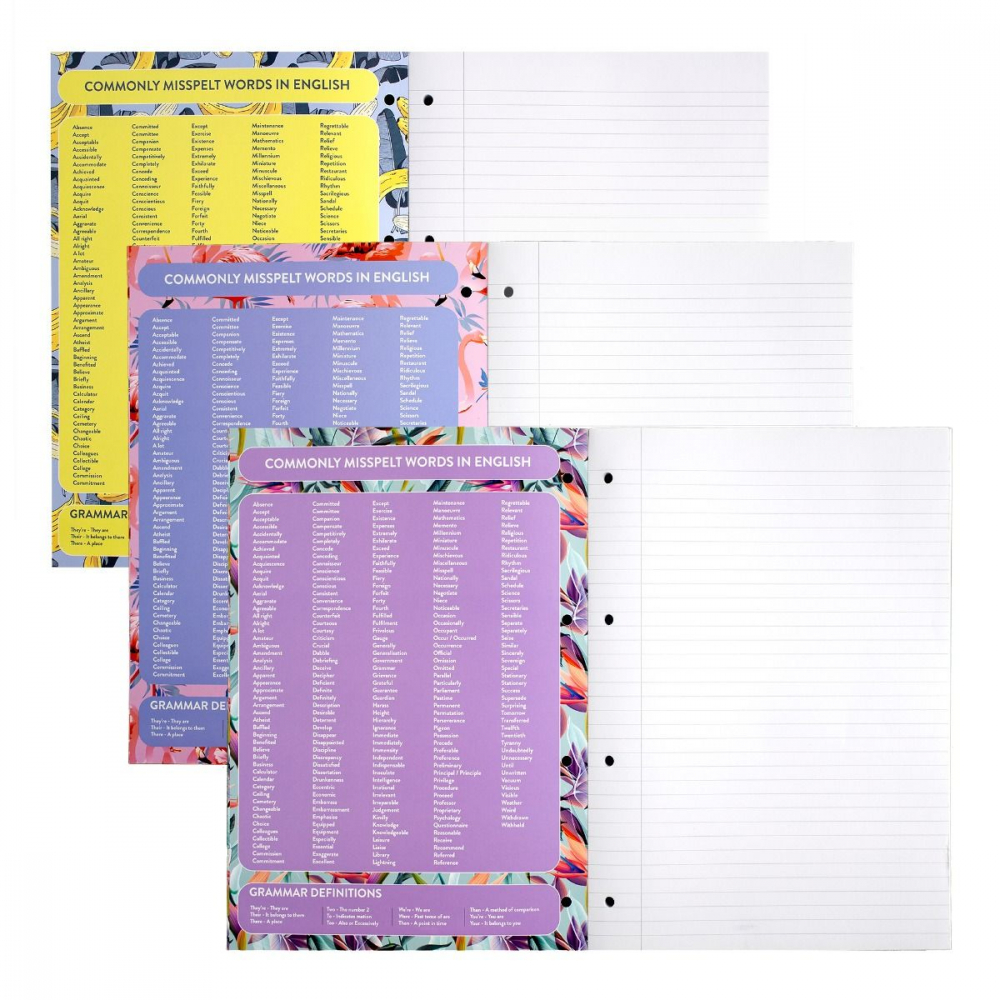 Caiet Pukka Pad Pastel A4, 400 File Dictando, Hârtie 80g, Coperți Cartonate [2]