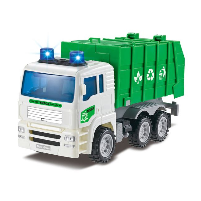 Oem Camion de reciclare cu sunet si lumini,plastic,verde