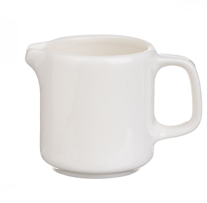 Cana pentru lapte, Portelan, Alb, 120 ml [3]