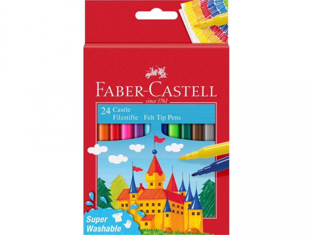 Carioca Faber-Castell 24 culori, superlavabile, editia 2021