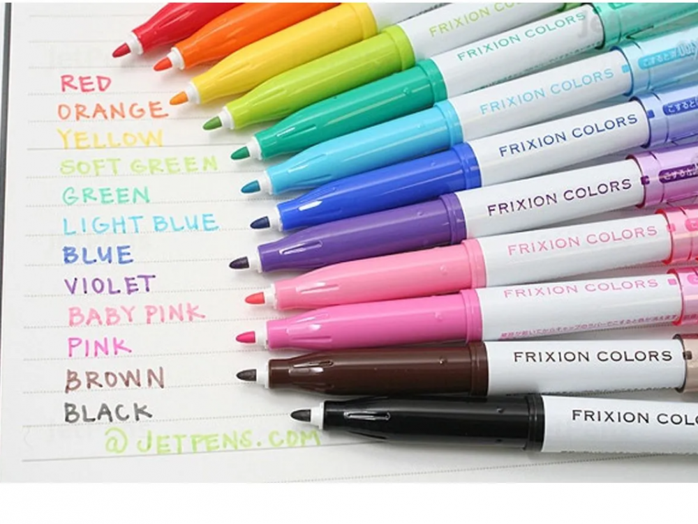 Carioci cu stergere Pilot Frixion colors, 12 culori/set [2]