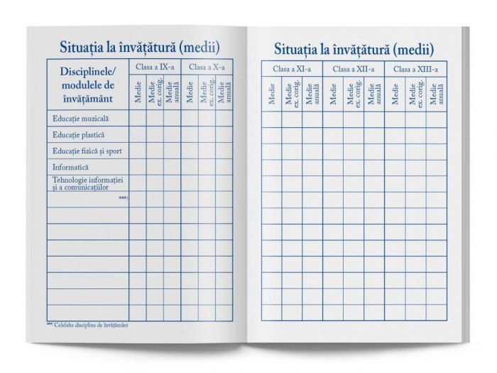 Carnet de elev pentru liceu [4]