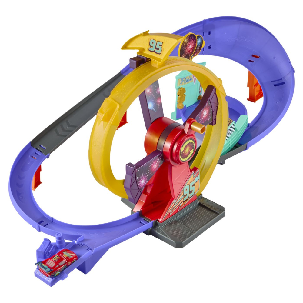 CARS PISTA DE CURSE CELEBRATION RACEWAY FULGER MCQUEEN CU 1 MASINUTA INCLUSA [4]
