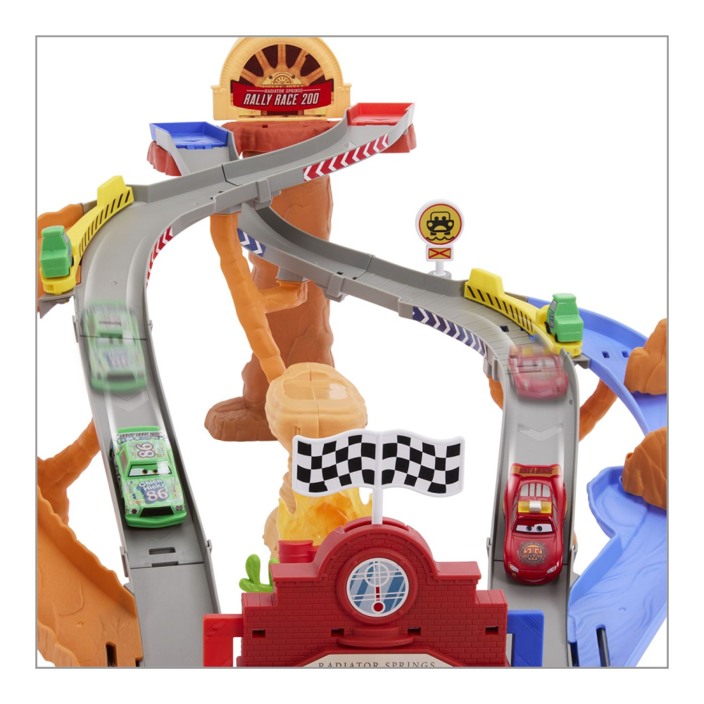 CARS RACE AND RESCUE SET DE JOACA CURCUIT DE SALVARE SI 3 MASINUTE METALICE [3]