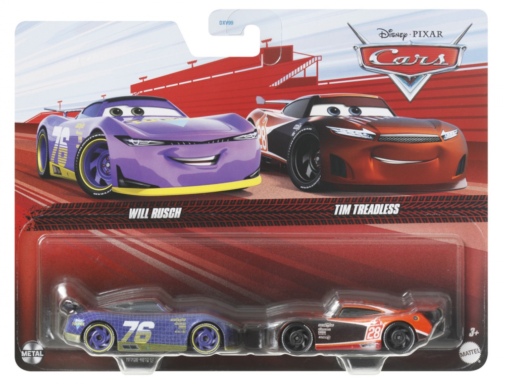 CARS3 SET 2 MASINUTE METALICE WILL RUSCH SI TIM TREADLESS [1]