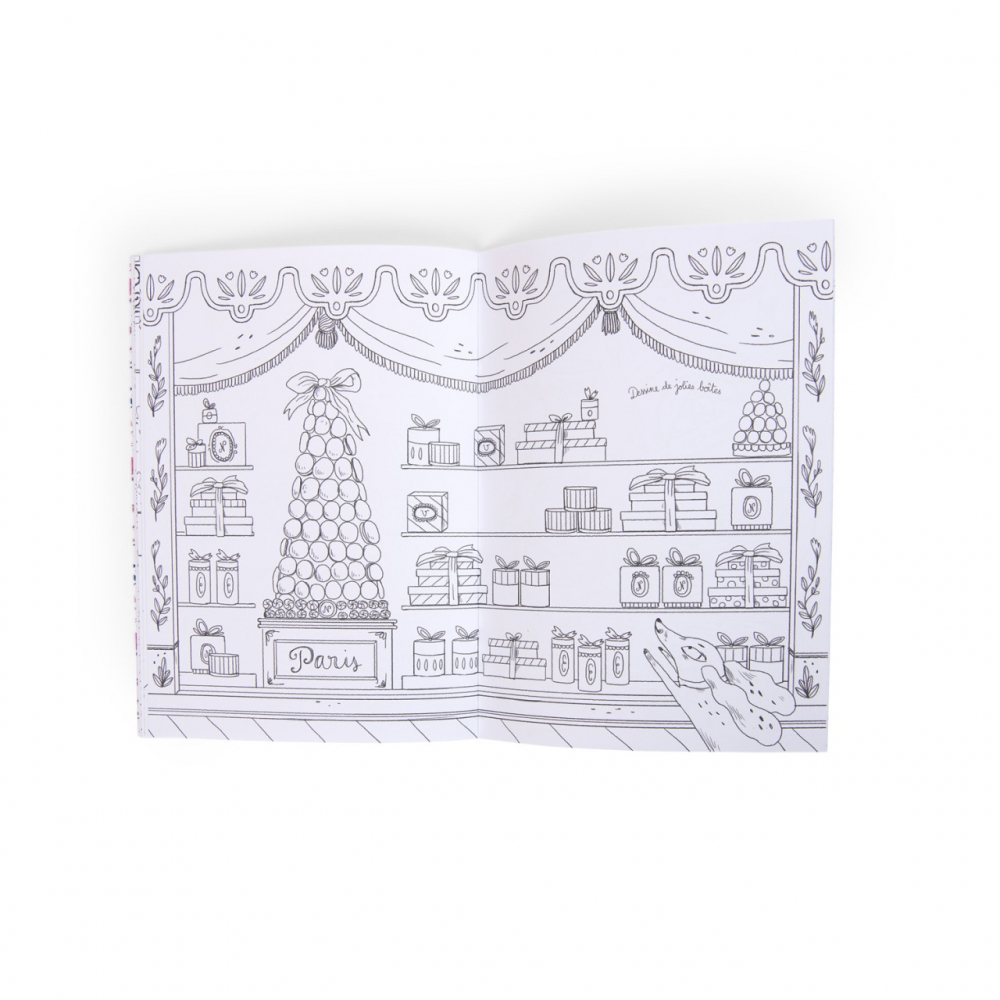 Carte de colorat Domnisoare pariziene, Moulin Roty [3]