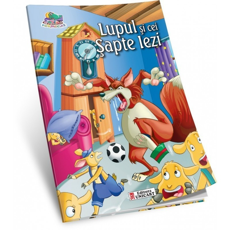 Carte de colorat și povești – Lupul și cei 7 iezi, tip A5, 16 pagini [1]