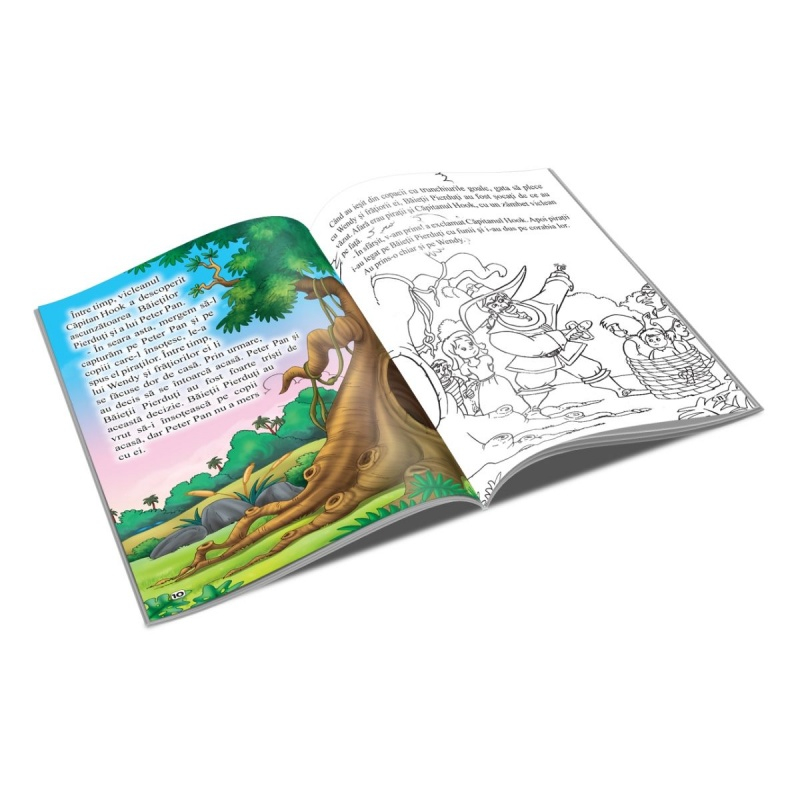 Carte de colorat și povești – Peter Pan, tip A5, 16 pagini [2]