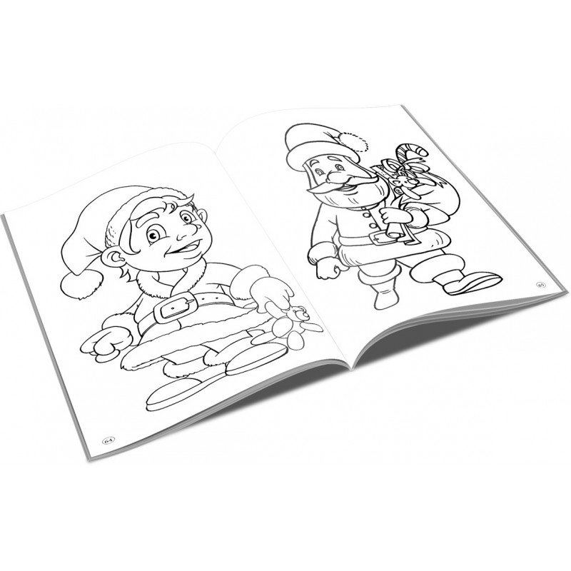 Carte de colorat tip A4,ilustratii  Craciun, 96 pagini [2]