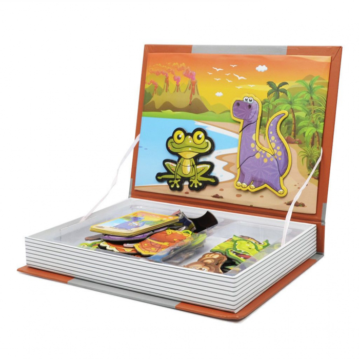Carte magnetica Animale salbatice cu 81 piese magnetice [2]