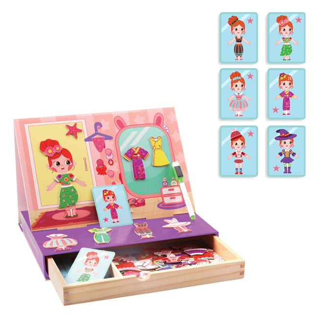 Îmbracă Fetița - Puzzle Magnetic [2]