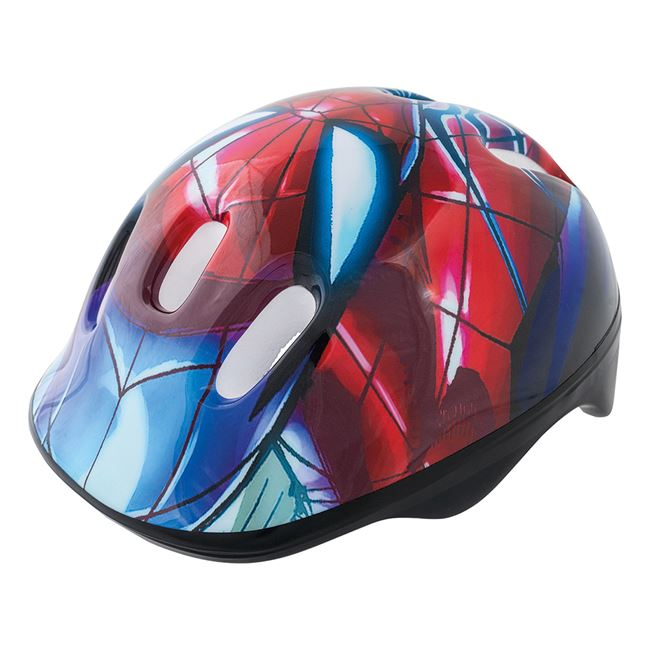 Casca de protectie pentru copii, Imprimeu SpiderMan,Multicolor, 52-56 cm [3]
