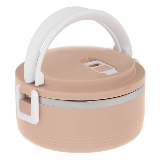 Caserola izoterma cu capac pentru alimente,roz-crem,500 ml [2]
