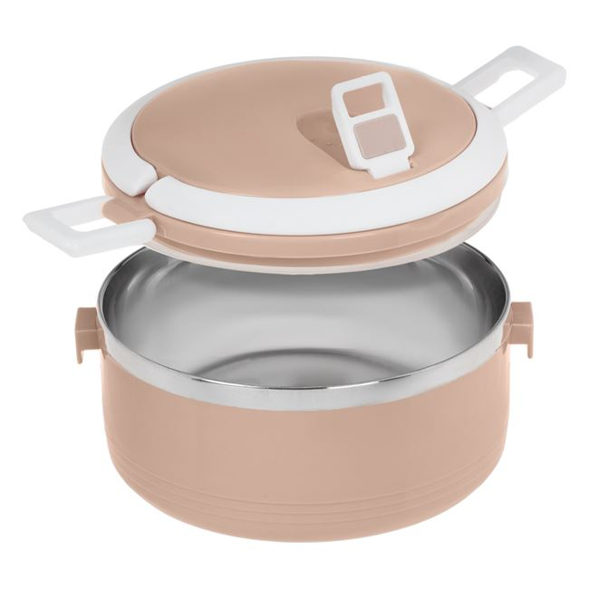 Caserola izoterma cu capac pentru alimente,roz-crem,500 ml [3]