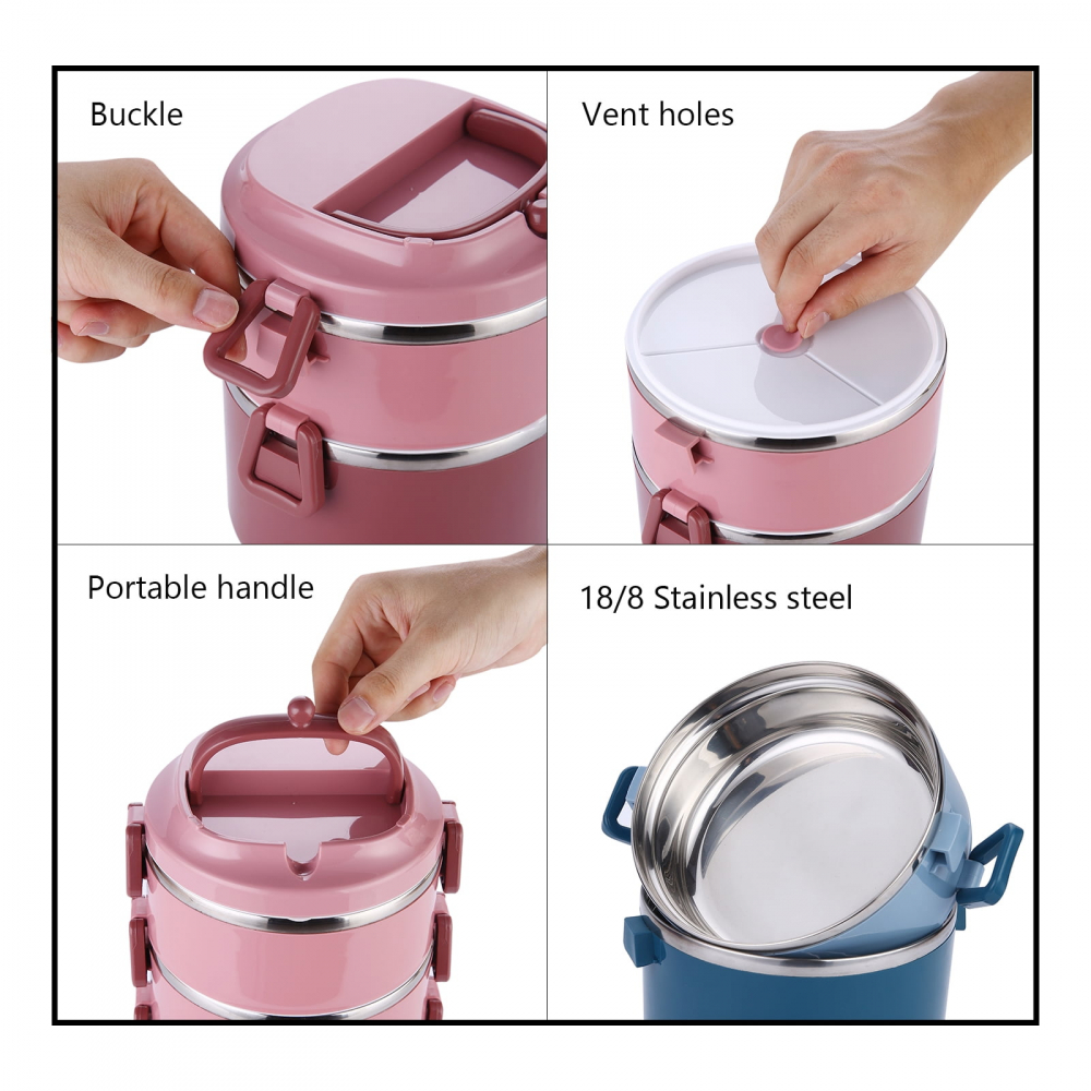 Caserola termica cu 3 compartimente ,3 culori,2100 ml [5]