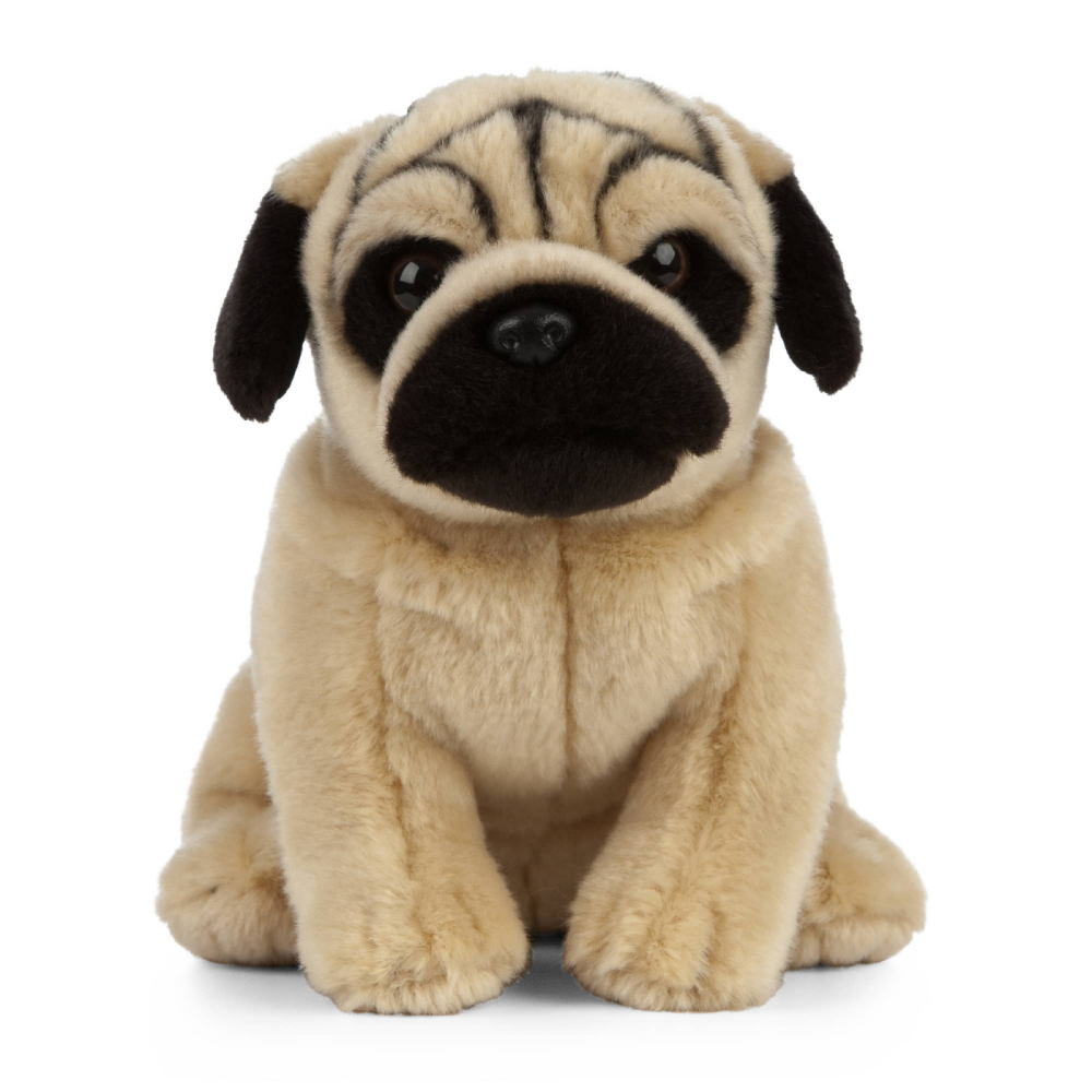 Cățeluș de pluș Pug 20 cm – Living Nature [3]
